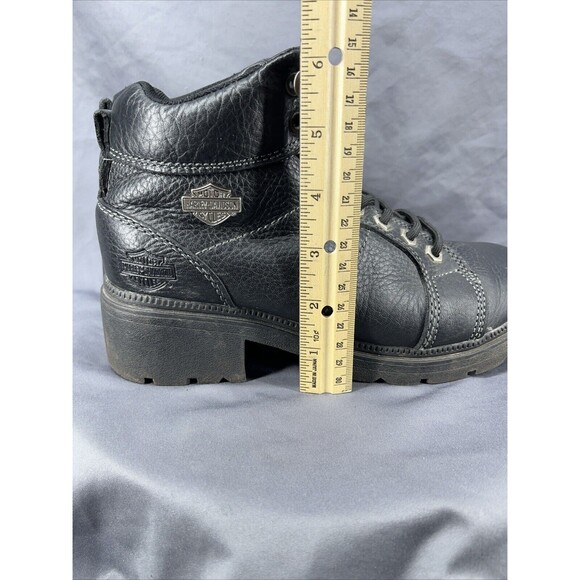 Harley Davidson 84280 Women's Motorcycle Boots Size 7.5 Black Lace Up - Picture 13 of 15